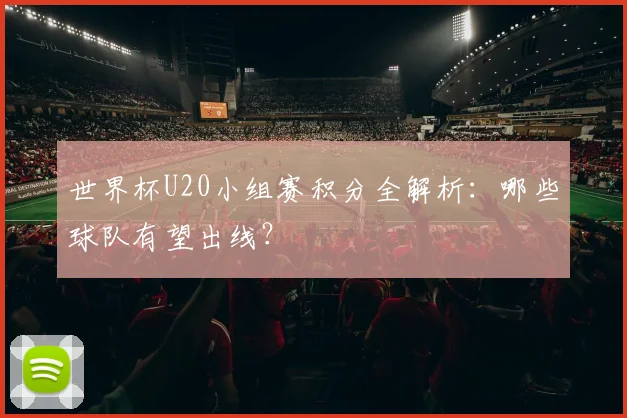世界杯U20小组赛积分全解析:哪些球队有望出线?